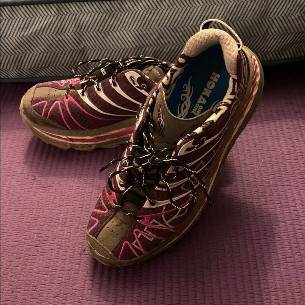 Hoka One One Women's Athletic Shoes in Purple and Pink